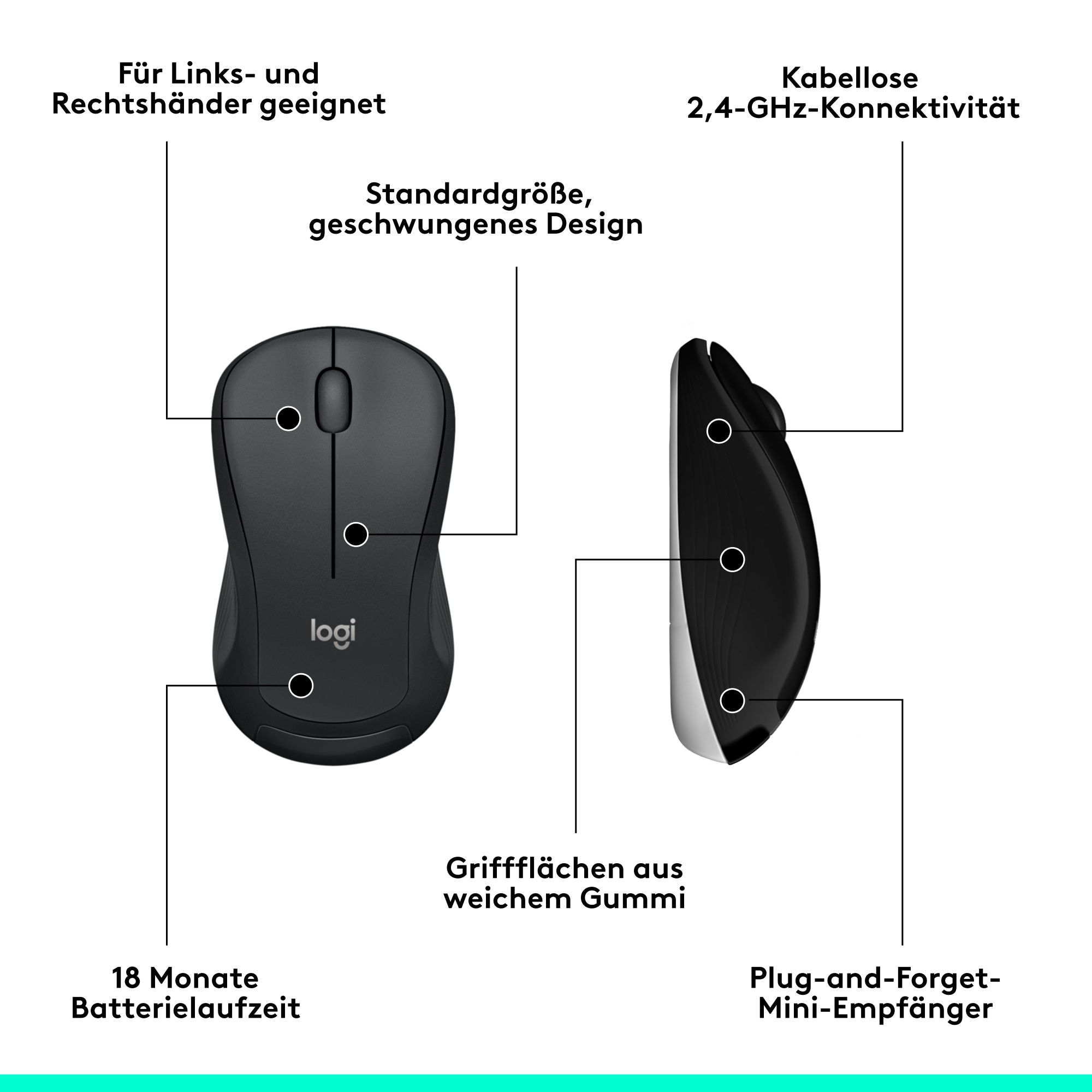 Logitech MK540 Advanced - DE Layout - Kabellose Maus-Tastaturkombination