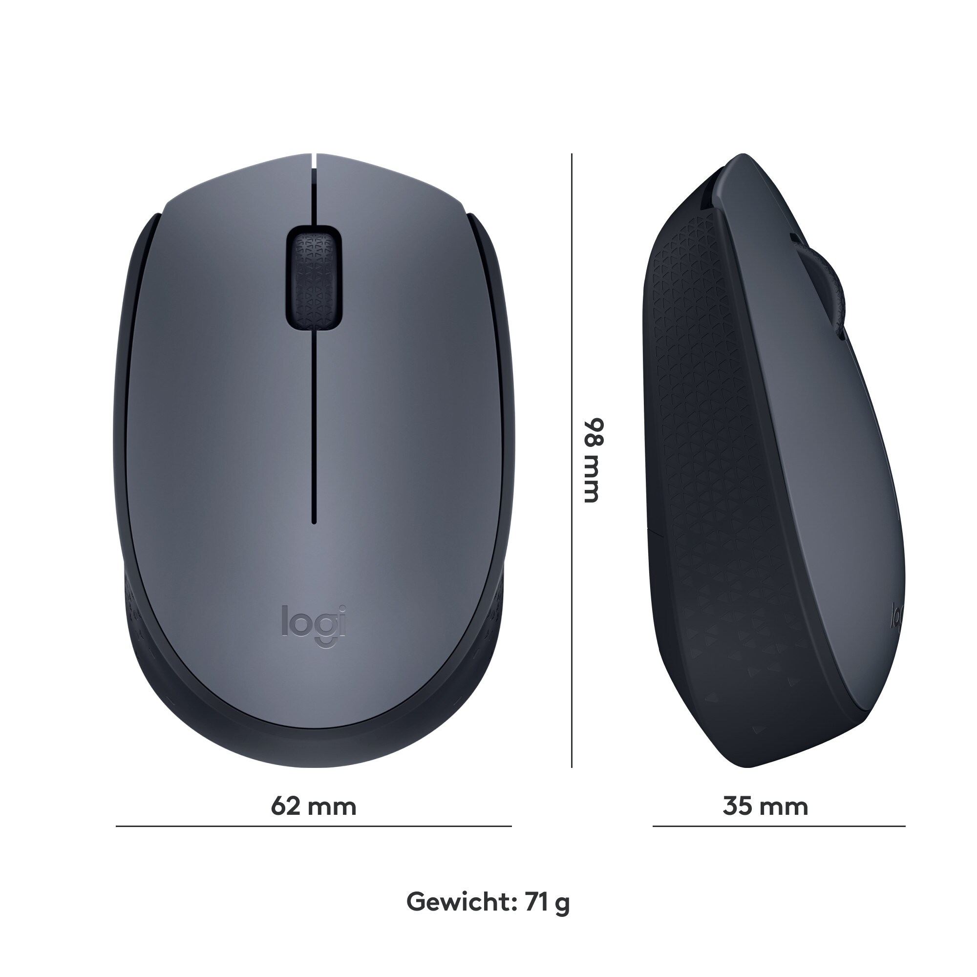 Logitech M170 Kabellose Maus Grau ++ Cyberport