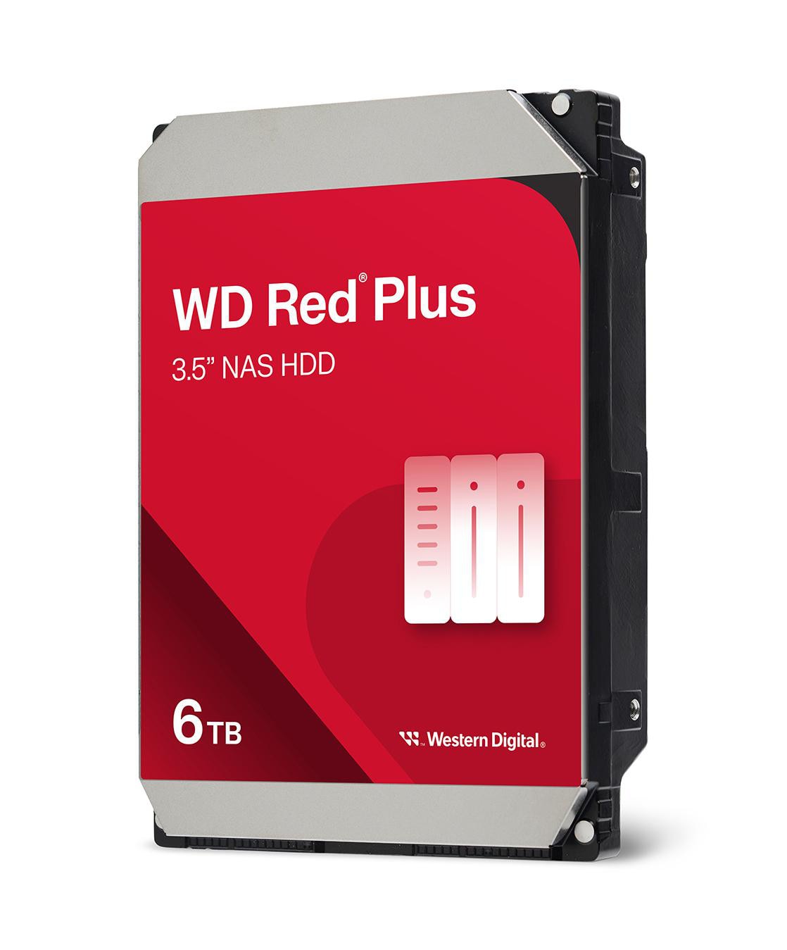 WD Red Plus WD60EFPX NAS HDD - 6 TB 5400 rpm 256 MB 3,5 Zoll SATA 