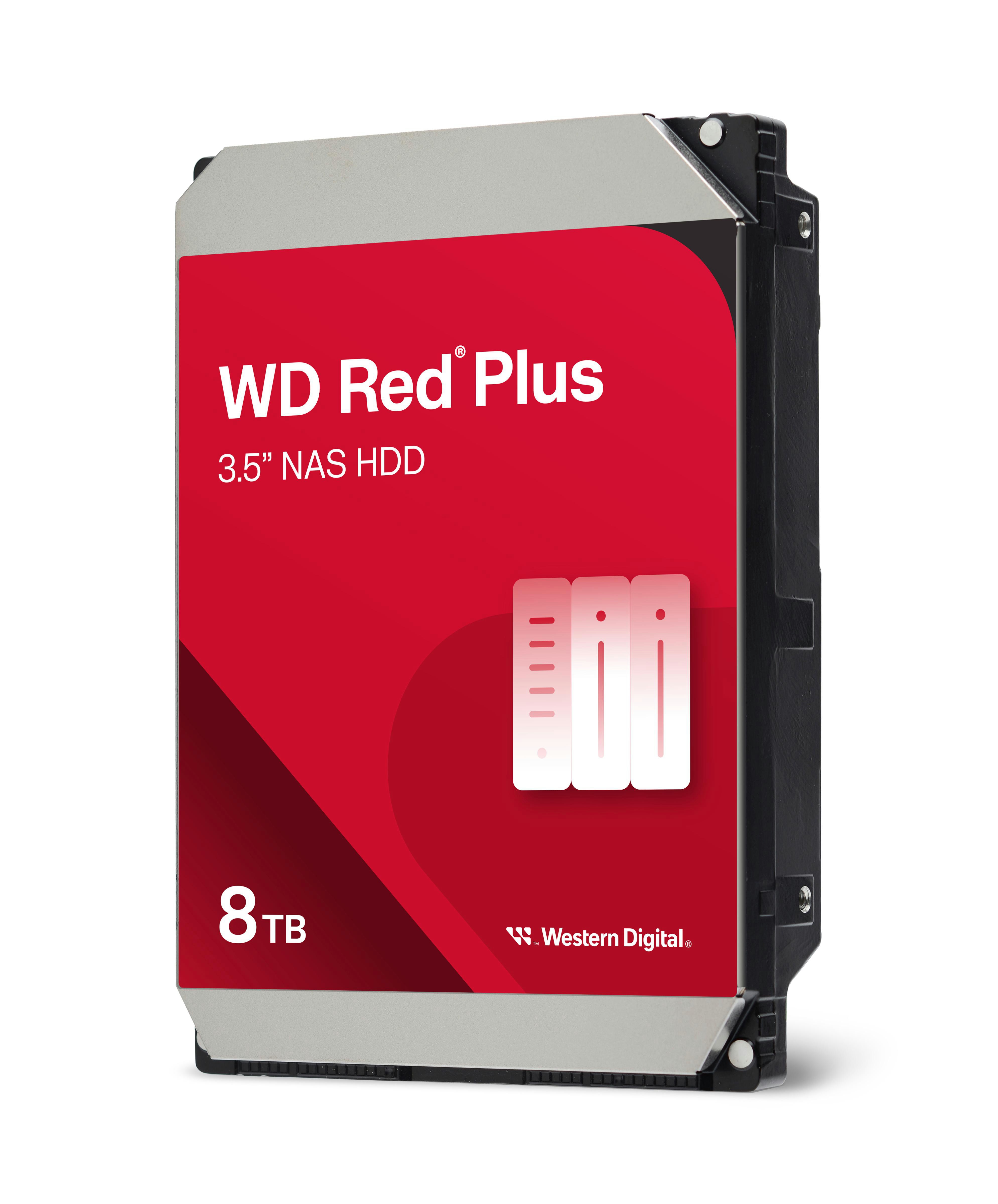 WD Red Plus 2er Set WD80EFPX - 8 TB 5640 rpm 256 MB 3,5 Zoll SATA 
