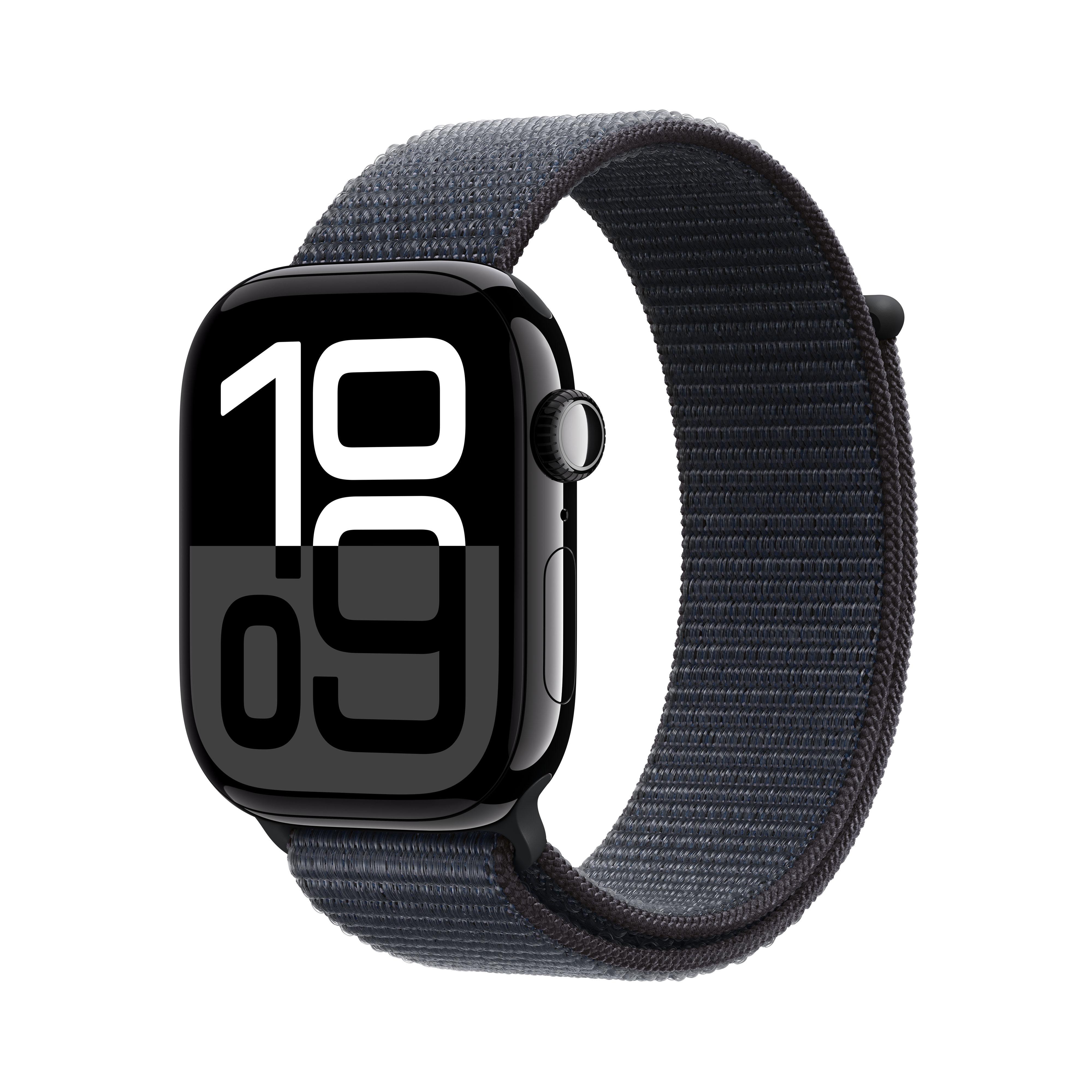 Apple Watch Series 10 GPS 46mm Aluminium Diamantschwarz Sport Loop Ink Cyberport