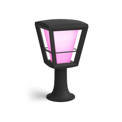Philips Hue White and Color Ambiance Econic Outdoor Sockelleuchte schwarz