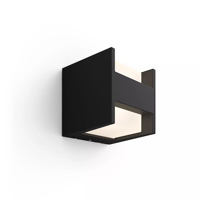 Philips Hue White Fuzo Outdoor zweistrahlige Wandleuchte schwarz