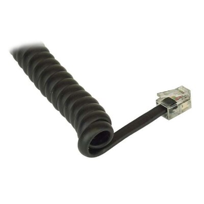 PIR IR  günstig Kaufen-Good Connections RJ10 Telefonhörerkabel 2m Spiralkabel Stecker/Stecker schwarz. Good Connections RJ10 Telefonhörerkabel 2m Spiralkabel Stecker/Stecker schwarz <![CDATA[• ISDN-Kabel • Anschlüsse: RJ10-Stecker und RJ10-Stecker • Farbe: schw