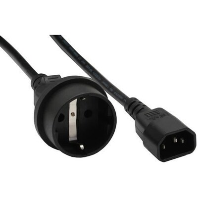 Adapter 3 günstig Kaufen-InLine Kaltgerätekabel 3pol.(C14)/ Schutzkontakt Buchse 1m. InLine Kaltgerätekabel 3pol.(C14)/ Schutzkontakt Buchse 1m <![CDATA[• Netz Adapter Kabel, z.B. für eine USV • Kaltgeräte C14 auf Schutzkontakt Buchse]]>. 