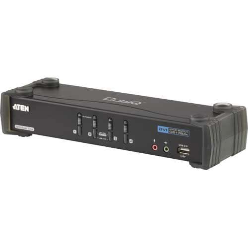 Aten CS-1784A 4-Port USB2.0/DVI KVM Switch 4 Rechner/1Arbeitsplatz