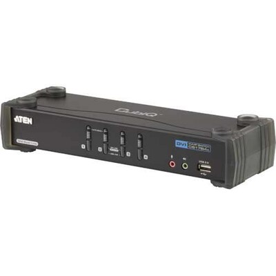 Image of Aten CS-1784A 4-Port USB2.0/DVI KVM Switch 4 Rechner/1Arbeitsplatz