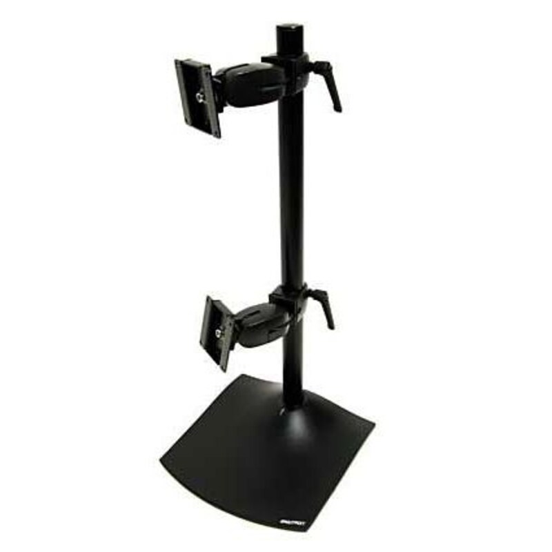 ERGOTRON Serie DS100 Standfuß für zwei Monitore vertikal angeordnet