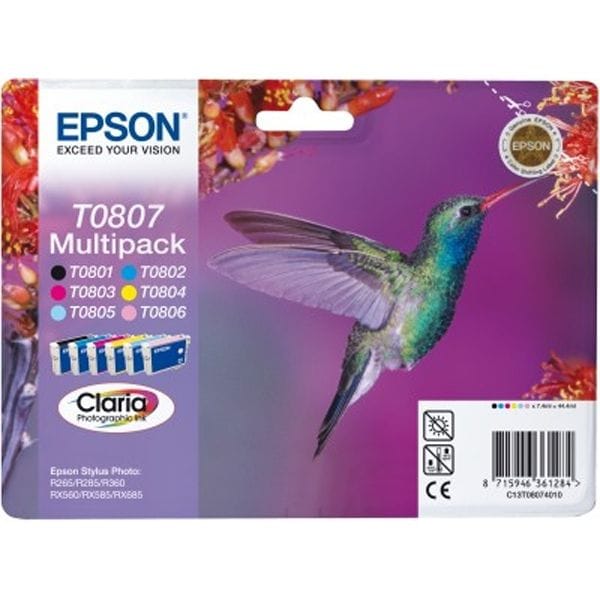 Epson Multipack 6-colours T0807 Claria Photographic Ink