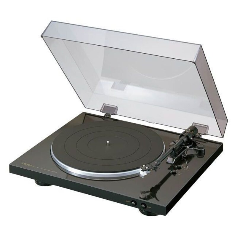 Denon DP-300F Vollautomatischer Plattenspieler, schwarz