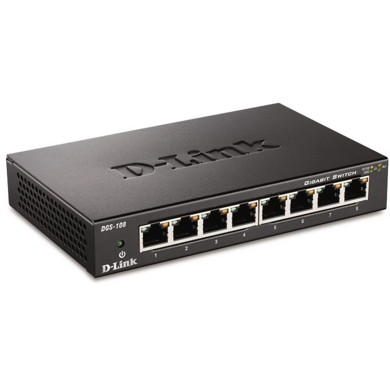 D-Link DGS-108 8x Gigabit Switch