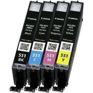 Canon 6509B009 Druckerpatronen Multipack (cyan/magenta/yellow/black) CLI 551