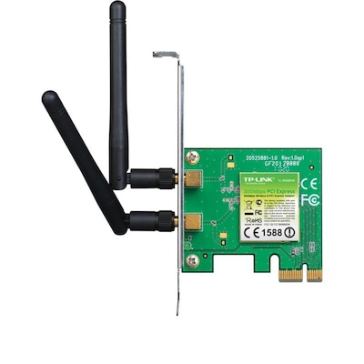 TP Link W  günstig Kaufen-TP-LINK N300 TL-WN881ND 300Mbit WLAN-n PCIe Adapter. TP-LINK N300 TL-WN881ND 300Mbit WLAN-n PCIe Adapter <![CDATA[• Wireless-N-Geschwindigkeit von bis zu 300Mbps • ideal für Videostreaming, Online-Gaming oder Internettelefonie • MIMO mit einer bess