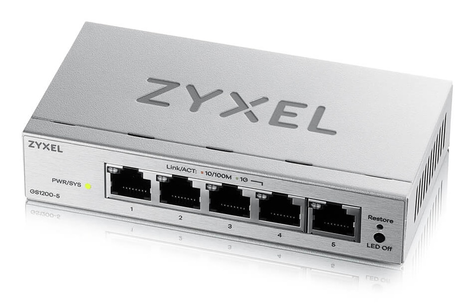 ZyXEL GS1200-5V3 Managed L2 Gigabit Desktop Switch