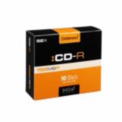 Intenso  52x CD-R 80Min 700MB 10er Slim Case | 04034303001248