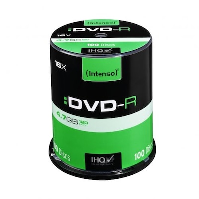 Intenso günstig Kaufen-Intenso 16x DVD-R 4,7GB 100er Spindel. Intenso 16x DVD-R 4,7GB 100er Spindel <![CDATA[Intenso 16x DVD-R 4,7GB 100er Spindel]]>. 
