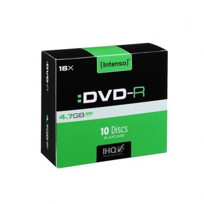 SO 16 günstig Kaufen-Intenso 16x DVD-R 4,7GB 10er Slim Case. Intenso 16x DVD-R 4,7GB 10er Slim Case <![CDATA[Intenso 16x DVD-R 4,7GB 10er Slim Case]]>. 