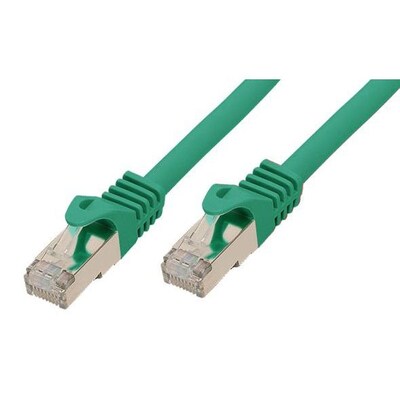 Kabel 25m günstig Kaufen-Good Connections Patchkabel mit Cat. 7 Rohkabel S/FTP grün 0,25m. Good Connections Patchkabel mit Cat. 7 Rohkabel S/FTP grün 0,25m <![CDATA[• Mit Rastnasenschutz (RNS®) • Rohkabel nach Cat. 7 Vorgaben gefertigt • 2x geschirmte RJ45 Cat. 6