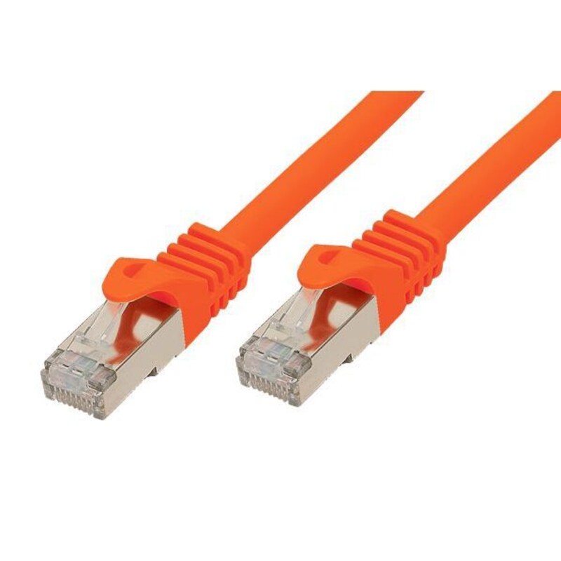 CAT.6a günstig Kaufen-Good Connections Patchkabel mit Cat. 7 Rohkabel S/FTP orange 0,25m. Good Connections Patchkabel mit Cat. 7 Rohkabel S/FTP orange 0,25m <![CDATA[• Mit Rastnasenschutz (RNS®) • Rohkabel nach Cat. 7 Vorgaben gefertigt • 2x geschirmte RJ45 Cat. 6A Stecker • S