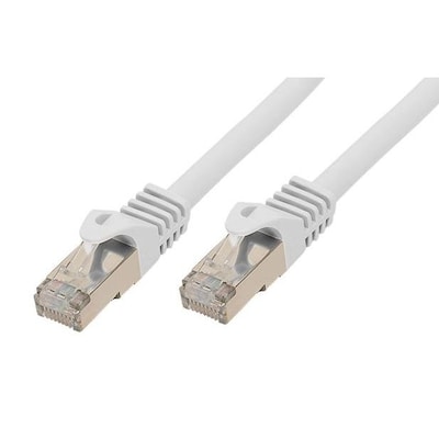 45 x  günstig Kaufen-Good Connections Patchkabel mit Cat. 7 Rohkabel S/FTP weiß 3m. Good Connections Patchkabel mit Cat. 7 Rohkabel S/FTP weiß 3m <![CDATA[• Mit Rastnasenschutz (RNS®) • Rohkabel nach Cat. 7 Vorgaben gefertigt • 2x geschirmte RJ45 Cat. 6A Stec