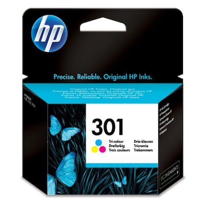 HP CH562EE / 301 Original Druckerpatrone Farbig (Cyan, Magenta, Gelb)