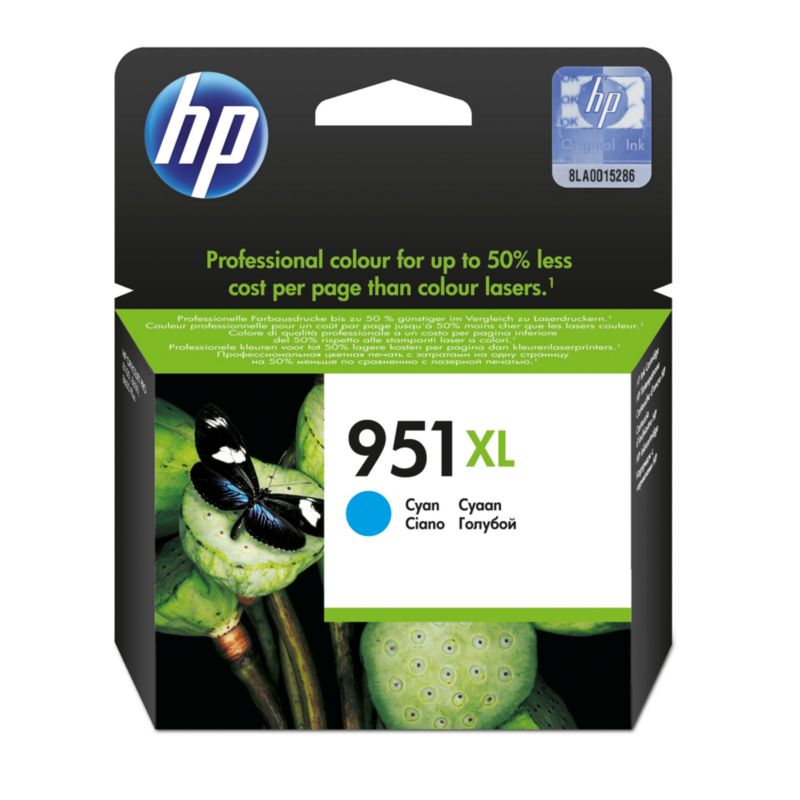 HP CN046AE original Druckerpatrone 951 XL cyan mit hoher Kapazit&auml;t