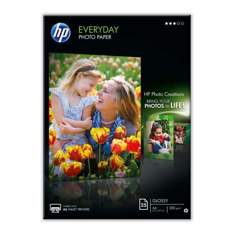 HP Q5451A Standard Fotopapier gl&auml;nzend, 25 Blatt, DIN A4