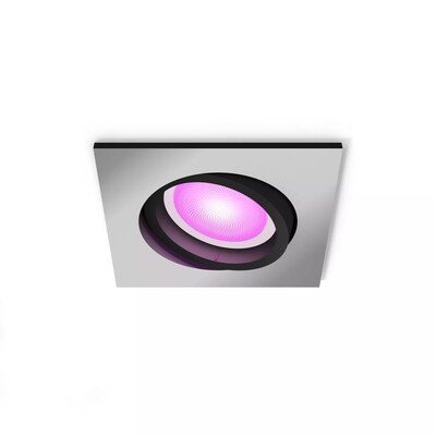 Philips Hue White and Color Ambiance Centura Einbauspot eckig silber