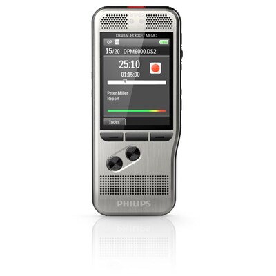 mit 2M günstig Kaufen-Philips Pocket Memo DPM6000 Digitales Diktiergerät mit 2Mic-Stereoaufnahme. Philips Pocket Memo DPM6000 Digitales Diktiergerät mit 2Mic-Stereoaufnahme <![CDATA[• System: Digitales Diktiergerät • Speicherkapazität: SDHC-Card bis 32GB • Ak