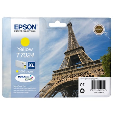 CD R günstig Kaufen-Epson C13T70244010 Druckerpatrone T702 XL gelb. Epson C13T70244010 Druckerpatrone T702 XL gelb <![CDATA[Epson C13T70244010 Druckerpatrone T702 XL gelb]]>. 