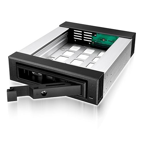 RaidSonic Icy Box IB-129SSK-B Wechselrahmen f&uuml;r 3,5&quot;/2,5&quot; SATA/SAS Festplatten