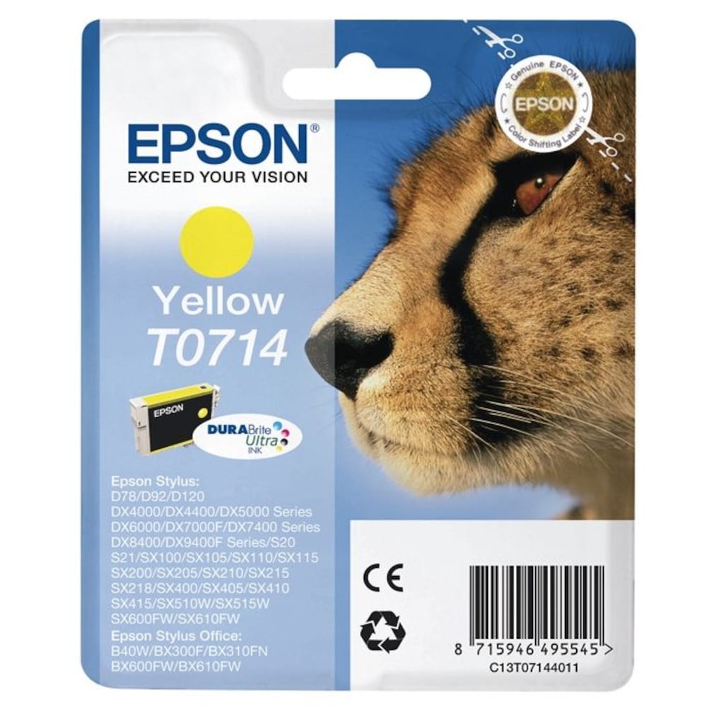 Epson C13T07144010 Druckerpatrone T0714 gelb