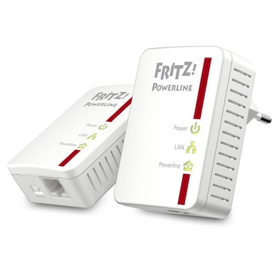 Fritz Powerline günstig Kaufen-AVM FRITZ!Powerline 510E Set (500 Mbit/s, Fast-Ethernet-LAN). AVM FRITZ!Powerline 510E Set (500 Mbit/s, Fast-Ethernet-LAN) <![CDATA[• Ultraschnelle Datenübertragung mit bis zu 500 MBit/s • Erweitert das Heimnetz über die Stromleitung in Ihrem Hausha