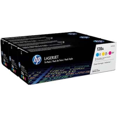 RB M günstig Kaufen-HP CF371AM / 128A Original Toner Multipack (Cyan, Magenta, Gelb). HP CF371AM / 128A Original Toner Multipack (Cyan, Magenta, Gelb) <![CDATA[• HP128A (CF371AM) Tonerkartuschen Multipack • Farbe: Cyan, Magenta, Gelb • Reichweite: 3x ca. 1.300 Seiten 