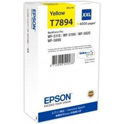 Epson C13T789440 Druckerpatrone T7894 XXL Gelb 4,000 Seiten
