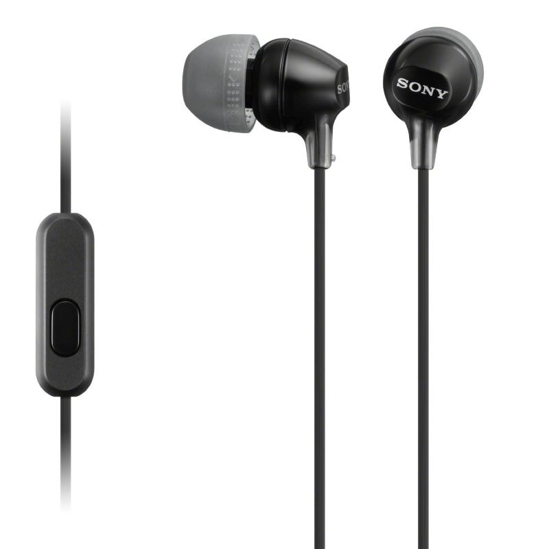 SONY MDR-EX15APB In Ohr Kopfh&ouml;rer 9mm Treiber mit Headsetfkt. schwarz