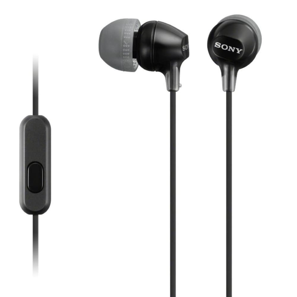 SONY MDR-EX15APB In Ohr Kopfhörer 9mm Treiber mit Headsetfkt. schwarz