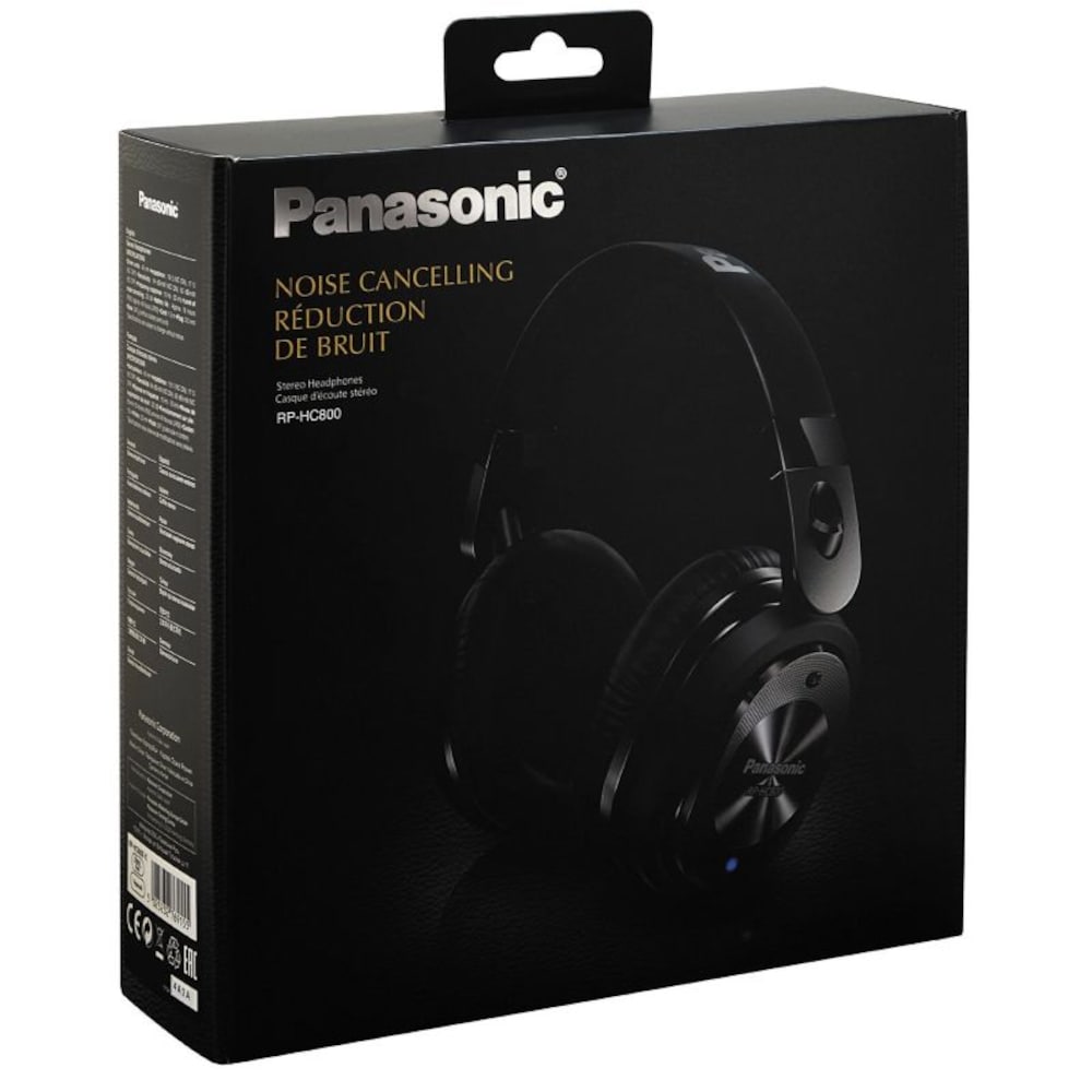 Panasonic RP-HC800E-K Kopfhörer mit aktiver Lärmkompensation schwarz