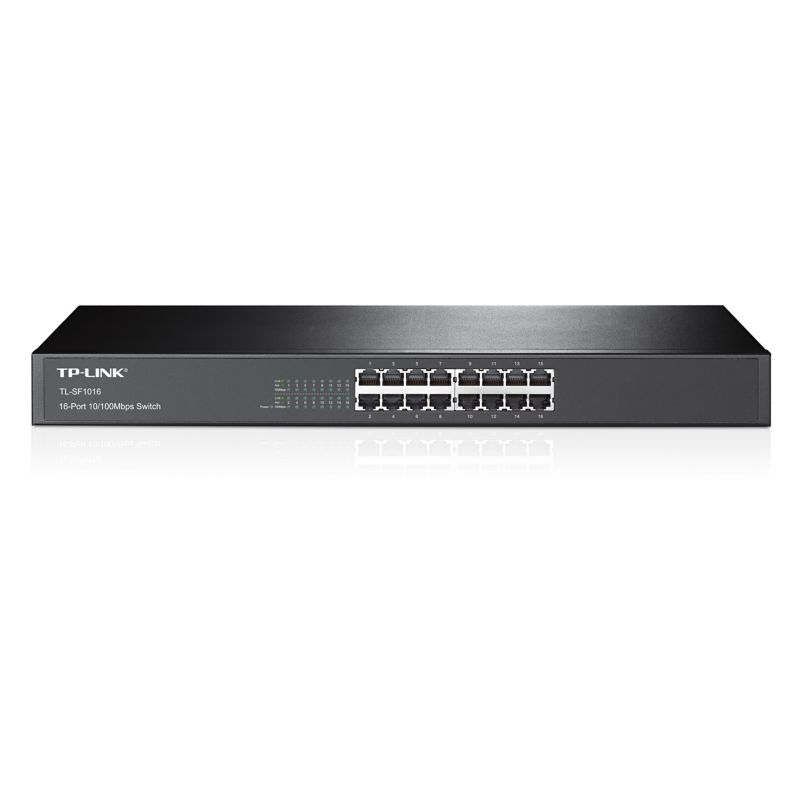 TP-Link TL-SF1016 16x Port Switch Unmanaged 19-Zoll-Stahlgeh&auml;use