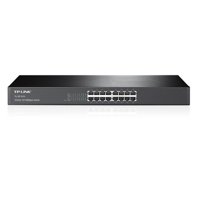 Data Link günstig Kaufen-TP-Link TL-SF1016 16x Port Switch Unmanaged 19-Zoll-Stahlgehäuse. TP-Link TL-SF1016 16x Port Switch Unmanaged 19-Zoll-Stahlgehäuse <![CDATA[• 16x 10/100Mbit/s-RJ45-Ports • Innovatives Green IT, spart bis zu 75% Energie ein • Auto-Learning 