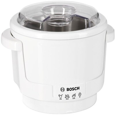 50ml I günstig Kaufen-Bosch MUZ5EB2 Eisbereiter für MUM 5 weiß/transparent. Bosch MUZ5EB2 Eisbereiter für MUM 5 weiß/transparent <![CDATA[• Lieblings-Eissorten oder Sorbets einfach und bequem zubereiten • Volumen: bis zu 550ml • Zubereitungszeit: ca. 