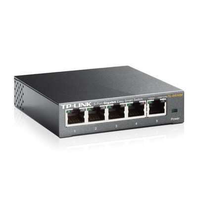 einfache günstig Kaufen-TP-LINK TL-SG105E 5-Port Gigabit-Switch Easy Smart IGMPv3. TP-LINK TL-SG105E 5-Port Gigabit-Switch Easy Smart IGMPv3 <![CDATA[• 5 Gigabit-RJ45-Ports mit Autoabstimmung und Auto-MDI/MDIX • Netzüberwachung, Trafficpriorisierung und einfache VLAN-Anwend