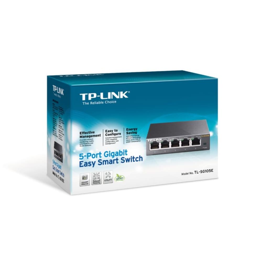TP-Link TL-SG105E 5-Port Gigabit-Switch Easy Smart Managed IGMPv3