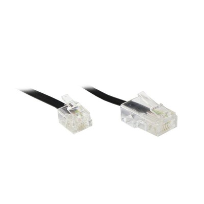 56mm,Schwarz günstig Kaufen-Good Connections DSL Modem Kabel 6m RJ11 zu RJ45 schwarz. Good Connections DSL Modem Kabel 6m RJ11 zu RJ45 schwarz <![CDATA[• ISDN-Kabel • Anschlüsse: RJ11-Stecker und RJ45-Stecker • Farbe: schwarz, Länge: 6,0m • passend für: • Farbe: Schwarz