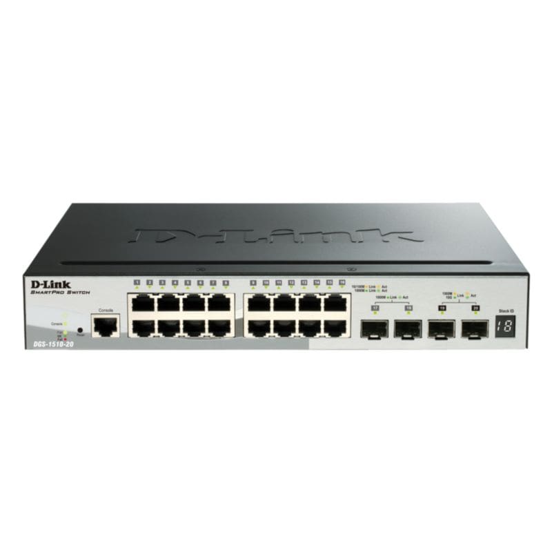 D-Link SmartPro DGS-1510-20 16x Gigabit Switch L3 SFP/SFP+