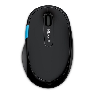 Bluetooth günstig Kaufen-Microsoft Sculpt Comfort Mouse H3S-00001. Microsoft Sculpt Comfort Mouse H3S-00001 <![CDATA[• Anwendungsbereich: professionelles Arbeiten, 5 Tasten • Kabellos, Bluetooth, 10 m Reichweite • Sensortechnologie: BlueTrack (1000 dpi) • Schwarz, 136g, 3