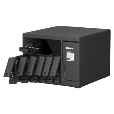 QNAP TVS-h877AX-R5-16G NAS Tower AMD Ryzen™ 5 16 GB DDR5 QNAP QTS Schwarz