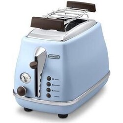DeLonghi CTOV 2103.AZ Icona Vintage Toaster blau