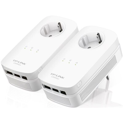 Link 2 günstig Kaufen-TP-LINK TL-PA8030P KIT AV1300 2er Kit (1300Mbit Powerline, 3xGB LAN, Steckdose). TP-LINK TL-PA8030P KIT AV1300 2er Kit (1300Mbit Powerline, 3xGB LAN, Steckdose) <![CDATA[• bis zu 1200Mbit/s Powerline AV2 • Ideal für Online Gaming/HD Streaming am PC/K