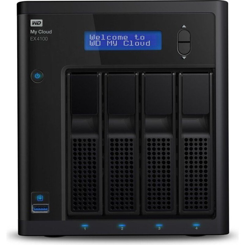 WD My Cloud EX4100 NAS System 4-Bay 16 TB (4x 4 TB) WDBWZE0160KBK-EESN